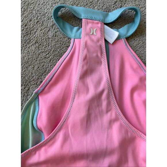 LoveShackFancy X Hurley• Max Colorblock One Piece swim, Large $228 A11 - Picture 8 of 11